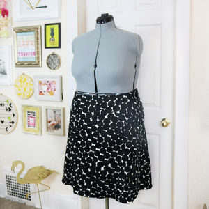 Black & White Polka Dot Skirt - Lane Bryant